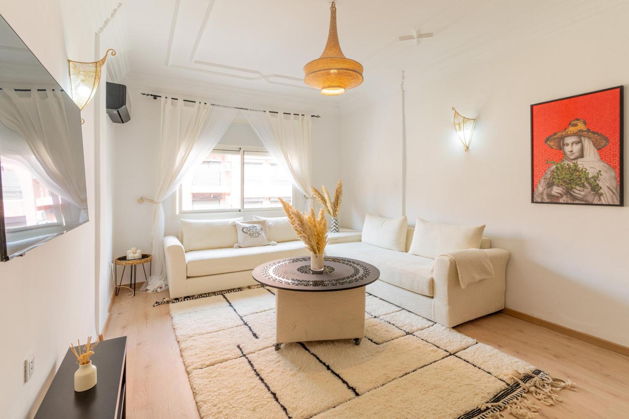 Appartement Centre Marrakech Gueliz - Cool & Cozy Apartment For A Family Stay In The Heart Of The City Marrakesch Exterior foto